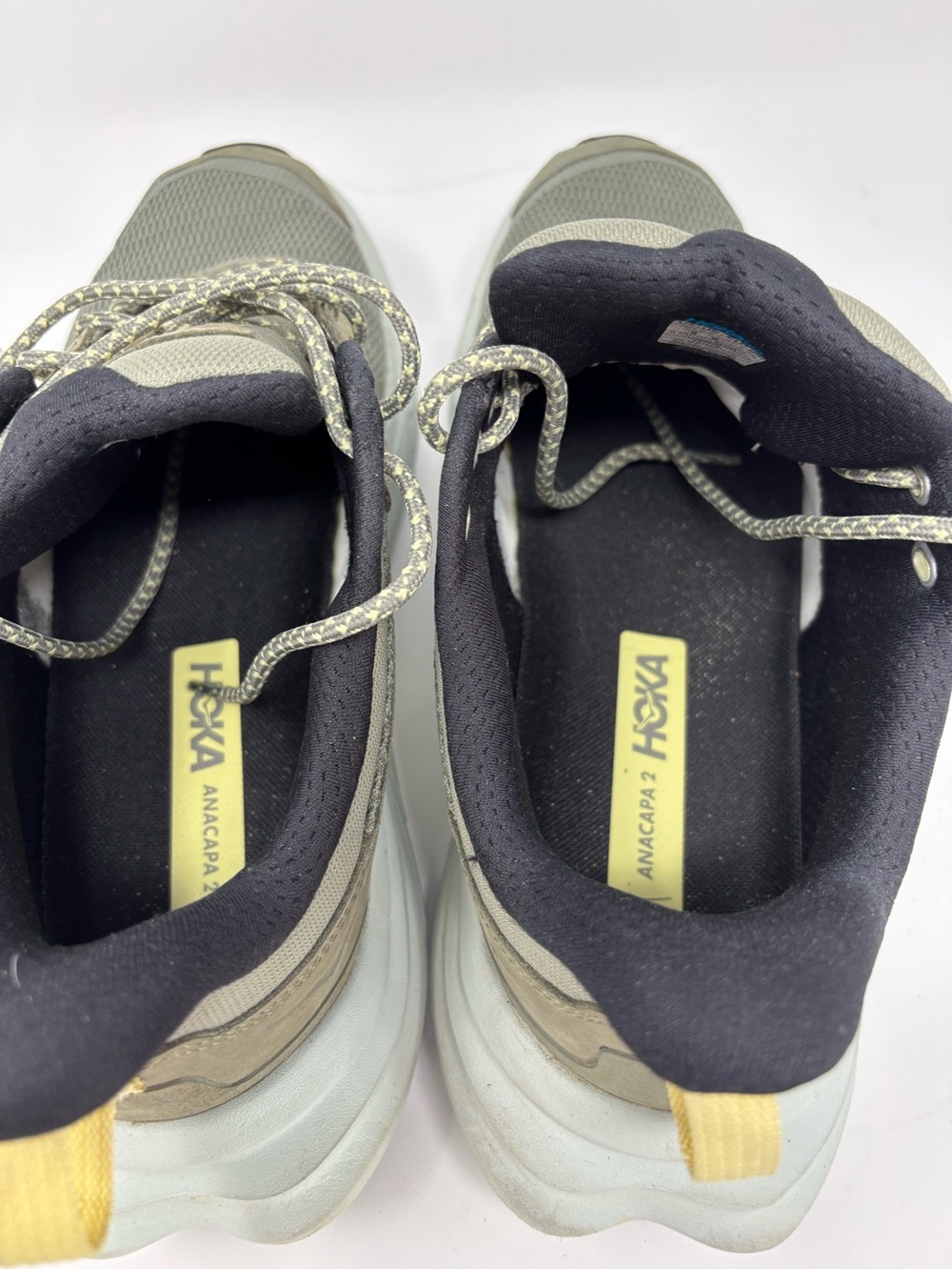 Hoka Men's Olive and Black Trail Running Sneakers Gortex Waterproof Size 10 - Picture 6 of 7